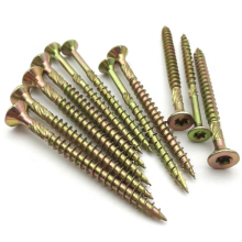 Hebei pozi drive rol collated 100mm chipboard screw m4 yellow on band countersunk head in kg